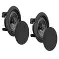 thumbnail image 2 of 8) NEW Pyle PDIC81RDBK 250W 8 Inch Flush In-Wall In-Ceiling Speakers, 2 of 6
