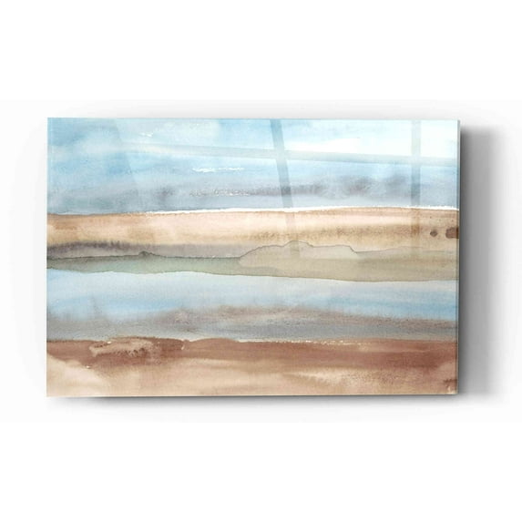 Epic Art 'Plein Air Riverscape II' by Alicia Ludwig Acrylic Glass Wall Art, 12"x16"