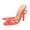 Orange, variant on Women's Strappy Heels Sexy High Heeled Ankle Strap Open Toe Sandals Flip Flops Stilettos Summer Party Prom Dress Shoes Red Size 9