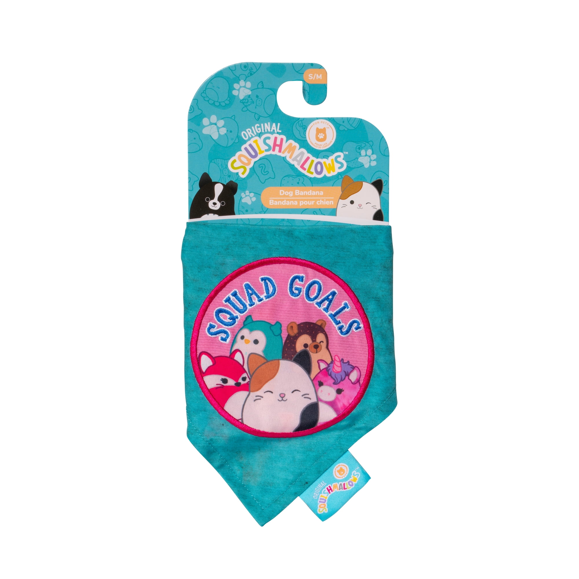 Squishmallows Original Reversible Pet Bandana 2-Pack (Small/Medium) - Ultrasoft Official Jazwares Pets Apparel