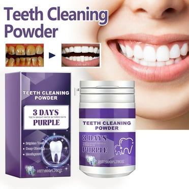 Deals of The Day Clearance! Topliu Purple Teeth Whitening Powder,Breath Freshener & Teeth Brightener,50ml