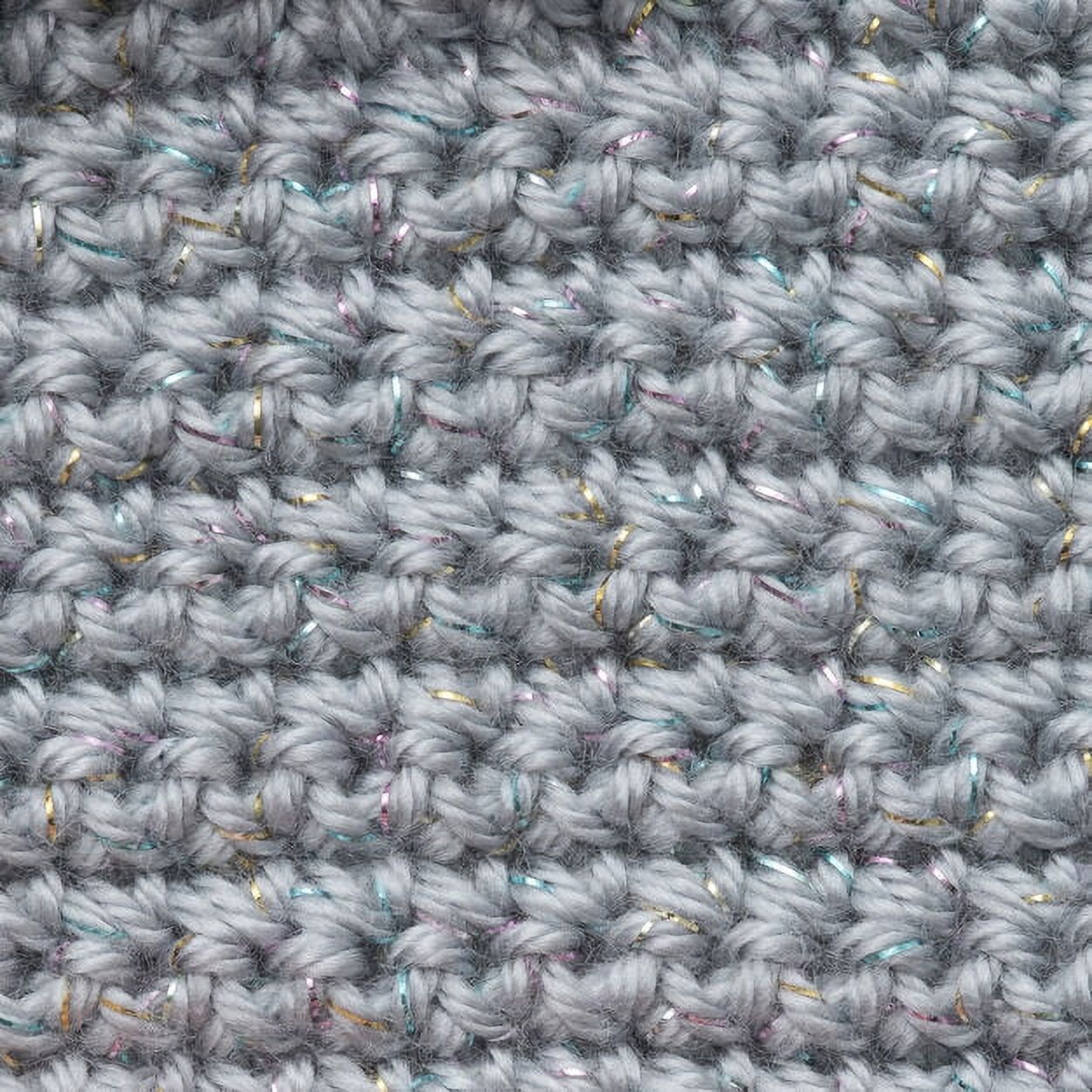 Caron Simply Soft Party Lana Acrilica Con Paillettes, 3 Gomitoli Da 85g, Colore Platinum Sparkle, Peso 4 (Medio), 150m
