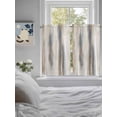thumbnail image 4 of Tier Curtains 45 Inches Long, Beige Gray Window Treatment Curtain Drapes, Abstract Grunge Mottled Neutral Texture Small Curtain Drapes for Bathroom Laundry Room, 27.5"x45", 2 Panels, 4 of 7