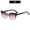 C1-Transparent gray powder sheet under black khaki, variant on European and American fashion cat-eye hip-hop trendy street style personalized sunglasses for hot girls, outdoor sun protection women's sunglasses, stylish and versatile