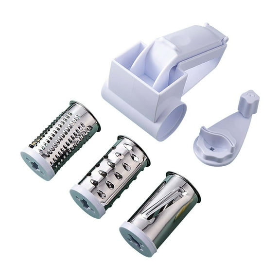 Christmas Gifts Clearance! SHENGXINY Grater Clearance Hand-operated Rotating Cheese Planer Kitchen Forgetive Cheese Grater Multifunctional Cheese Grater White