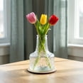 thumbnail image 3 of Unique Bargains Glass Vase for Flowers Nordic Decorative Clear 3.5"L x 3.5"W x 5.2"H, 3 of 5