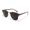 Matte Tortoise w/ Gold Trim, variant on TONI Rimless Half Frame Sunglasses for Men & Women - Super Dark Category 4 UV400 Protection, Lightweight Alloy & Polycarbonate, Adjustable Nose Pads