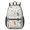 Cat and Dog Paw Print White Pattern, variant on Cat and Dog Paw Print White Pattern 17" Waterproof Oxford School Backpacks for Teens, S-Shape Padded Straps, for School, Travel, Hiking, Camping