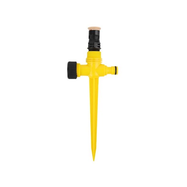 Aspersor de jardín de 3 piezas, aspersor de césped de 360 grados, aspersor giratorio, riego automático, rociador de riego ajustable para césped, jardín, patio, plantas, flores, verduras