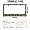 thumbnail image 4 of 2Pcs License Plate Frames Vintage Vegetables Universal Aluminum License Plate Holder Cover Rust-Proof Car Tag Frame with Screw Caps Home Decor, 4 of 7