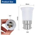 thumbnail image 2 of Mejorador de iluminación para el hogar, conversión de iluminación rentable con adaptador de casquillo de bayoneta con tornillo de bajo consumo, compatible con varios tipos de bombillas (6 piezas), 2 of 5