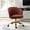 BURN-BRICK, variant on Office Chair Velvet Upholstered Task Computer Desk Shell Makeup Vanity Swivel Adjustable Metal Gold Base Bedroom Black