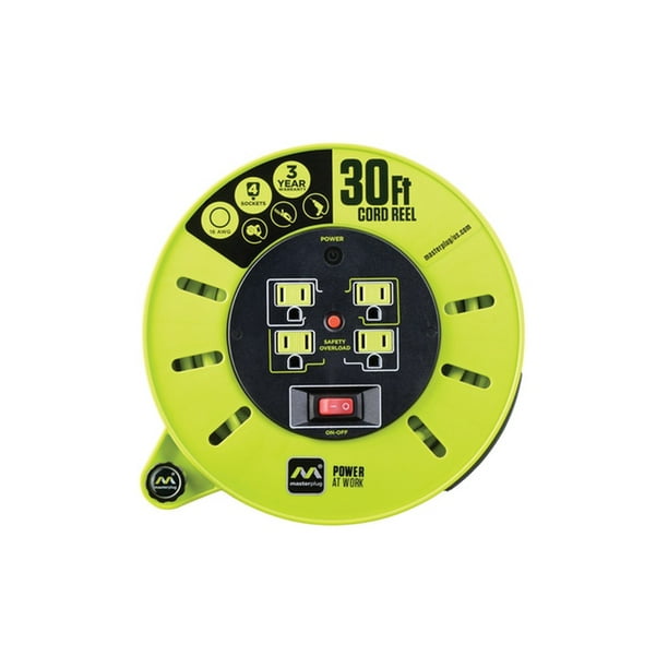 Masterplug 30ft Extension Cord Reel