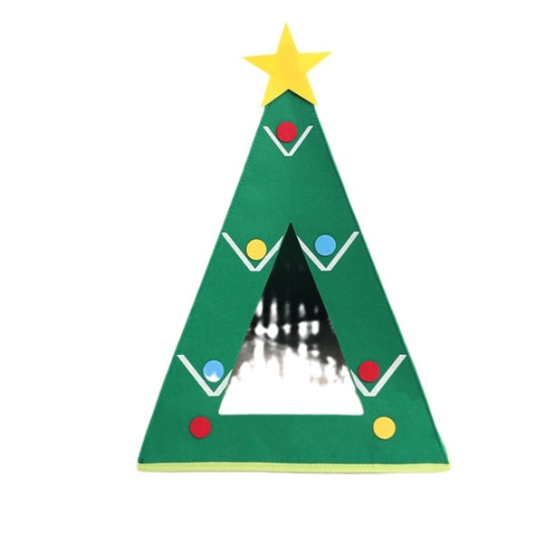 Decoraciones navideñas, adornos navideños, regalos navideños, casa de árbol de Navidad, fieltro, forma de árbol de Navidad, tienda de campaña, cueva, cama, jaula para perros, castillo nido para decora