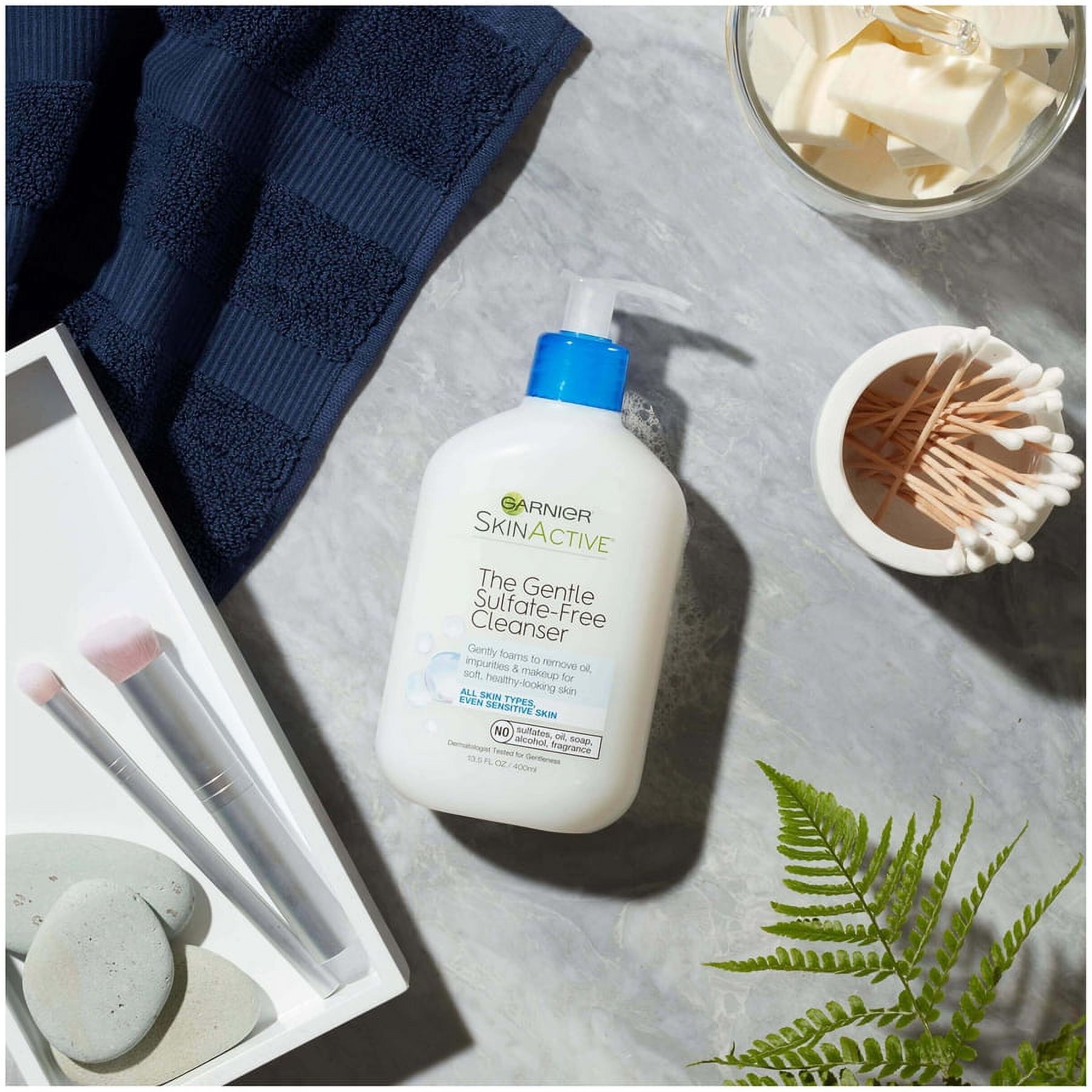 Garnier SkinActive The Gentle Sulfate Free Cleanser, All Skin Types, Adult, 13.5 fl oz