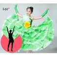 thumbnail image 2 of Vestido de baile de pétalos moderno para niñas, disfraz de desfile, falda de salón de Flamenco español, ropa de actividades escolares puesta en escena para niños, 2 of 3