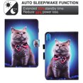 thumbnail image 2 of Allytech iPad mini 6 Case,mini iPad 6th Gen Case, Slim Fit Flip Multi Angle Stand Smart Cover Auto Sleep Wake Shockproof Protection Anti-scratch Case for Apple iPad mini 6 8.3-Inch - Cat, 2 of 7