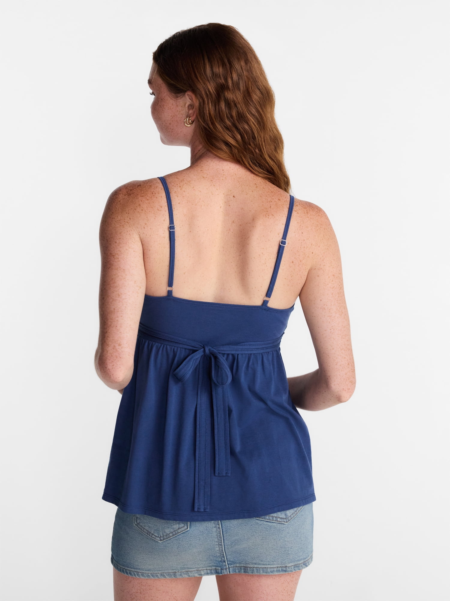 No Boundaries Knit Babydoll Cami, Womens