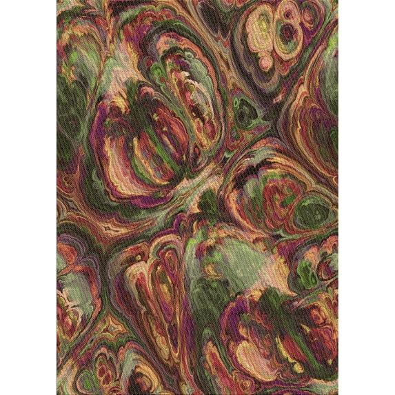 Ahgly Company Machine Washable Indoor Rectangle Transitional Light Brown Area Rugs, 8' x 12'