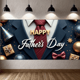 thumbnail image 5 of Decorative Design Father's Day Banner Elegant Style Gift Decorations Formal Occasion Blue Theme for Father's Day Celebration Indoor Event Party Decoration, 5 of 7