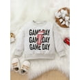 thumbnail image 2 of Bagilaanoe Toddler Baby Girl Boy Oversized Sweatshirt Long Sleeve Letters Print Pullover 6M 12M 18M 24M 3T Kids Fall Loose Tee Tops, 2 of 8