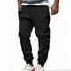 thumbnail image 1 of Pantalones largos para hombre, informales, a la moda, transpirables, con cordón elástico en la cintura y bolsillos, con elástico en los pies, de rayón., 1 of 9