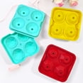 thumbnail image 4 of Joernso Ice Cube Tray Reusable Diamond Shape Silicone 4-cavity Ice Mold with Lid Funnel for Easy Release Whiskey Cocktails Juice Stackable Freezer Molds, 4 of 8