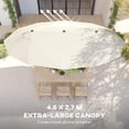 thumbnail image 4 of Outsunny Parasol de Patio Double Face de 15 Pi avec Double Auvent, Grand Parasol d'Extérieur avec Manivelle pour Piscine, Terrasse, Marché, Beige, 4 of 10
