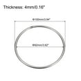 thumbnail image 2 of Unique Bargains Stainless Steel O Rings, 5 Pack 100mm Outer Dia. 4mm Thick Welded O-rings, 2 of 5