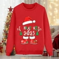 thumbnail image 4 of TTUHYWXI Matching Family Christmas Sweatshirts, Xmas Ugly Funny Jumper Long Sleeve Holiday Pullover Tops for Mom Dad Clothes (Red-Mom, XXL), 4 of 5