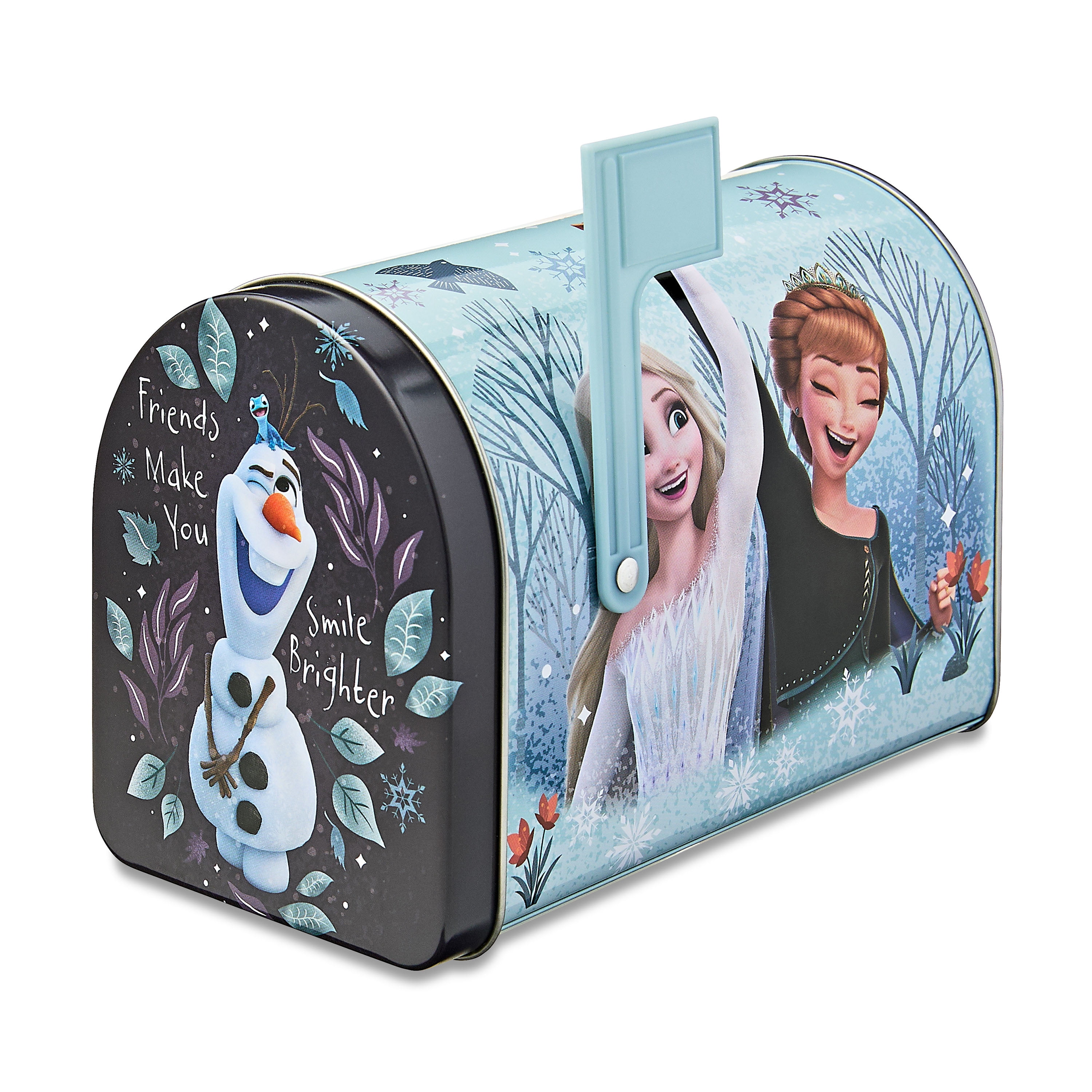 Disney Frozen Tin Mailbox, 1 Count, New, Valentine's Day