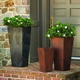 thumbnail image 5 of Root & Vessel Ella Tall Planter, Black, 27.5", 5 of 7