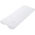 thumbnail image 1 of Alfombrilla de baño extralarga con fuertes ventosas Alfombrilla de baño antideslizante Alfombrilla de ducha para baño Lavable a máquina 70x40 cm (blanco) Ormromra WL-00117, 1 of 7