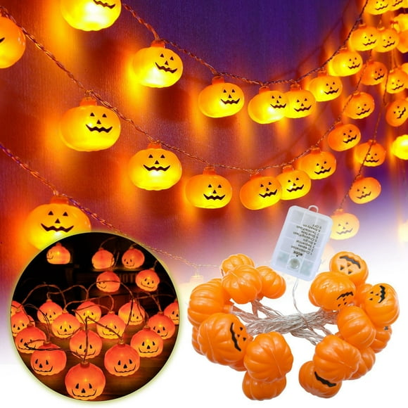 Decoration Luminous Pumpkin Light String Led Festival Atmosphere Indoor Wall Scene Layout Props in The Dark Hats Light Strip Lighting Short Glow in The Dark Lingerie Rope Cool Lights for Bedroom Light