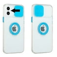 thumbnail image 6 of GSA Slick Camera Cover Case w/Ring for iPhone 12 6.1" - Clear/Turquoise, 6 of 6
