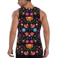 thumbnail image 2 of Sigee Colorful Floral2 for Men's Workout Tank Top, Athletic Gym Sleeveless Shirt - Quick Dry, Lightweight, Breathable Small, 2 of 9