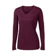 thumbnail image 4 of Sport-Tek Ladies Long Sleeve Posicharge Competitor V-Neck Tee, 4 of 5