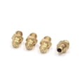 thumbnail image 1 of Unique Bargains 4 Pcs Brass M6 x 1mm Thread Straight Grease Zerk Nipple Fitting for Car, 1 of 1