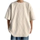 thumbnail image 2 of pstuiky camiseta de hombre, Camisas casuales de manga corta con cuello redondo y textura de color sólido para hombre camisas casuales para hombre m, 2 of 9