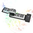 thumbnail image 3 of Piano Portátil PB61 de 61 Teclas Enrollable con Batería Recargable, Altavoces Estéreo y Entradas MIDI, Micrófono y Audio, Material de Silicona, Voltaje 100-240V., 3 of 6