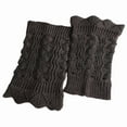 thumbnail image 4 of SPRING PARK Women Fashion Crochet Solid Color Knitted Lace Trim Boot Cuffs Toppers Short Soft Leg Warmers Socks, 4 of 5