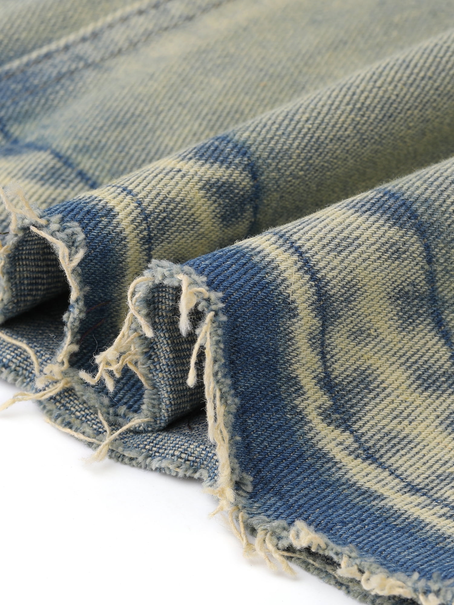 DARING DIVA Women's Wash Frayed Hem A Line Long Jean Skirt X-Small Faded Blue