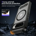 thumbnail image 4 of Decase Magnetic Case for Google Pixel 8 Pro,Heavy Duty Rugged Kickstand Mag-Safe Cover for Women Men,Dual-Layer Protection Military Grade Protective Phone Case for Google Pixel 8 Pro,Black+Clear, 4 of 7