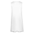 thumbnail image 5 of Htigea Women's Long Vest Solid Color Sleeveless Open Front Duster Cardigan Lightweight Everyday Casual Tops White M, 5 of 5