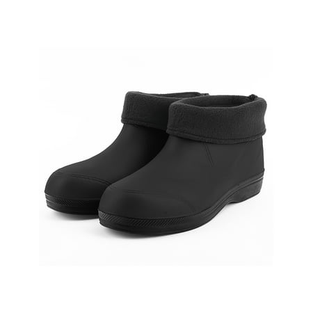 

SIMANLAN Short Rain Boots for Women Men Waterproof Garden Rainboots Fleece Lined Outdoor Work Shoes