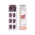thumbnail image 5 of KISS imPRESS Color Press-On Manicure, Gel Nail Kit, PureFit Technology, Short Length, Try Gray, Polish-Free Solid Color Mani, Includes Prep Pad, Mini File, Cuticle Stick, and 30 Fake Nails, 5 of 8