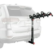 Allen Sports Locking 4-Bicycle Hitch Rack, Fits 2 Receiver Hitch, 140 lbs. Capacity, Black