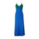 thumbnail image 2 of VISgogo Ladies Temperament Long Slip Dress, Summer Women Leisure Style Contraste de color Empalme Escote en V Sin mangas Beach Slim Falda VISgogo moda, 2 of 9
