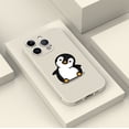 thumbnail image 4 of Haga una declaración con una funda de teléfono plateada mate con diseño de dibujos animados vibrante para iPhone15 Pro Max 14 13 12 Pro 11, 4 of 4
