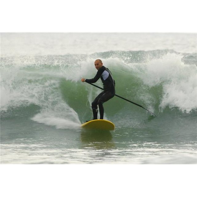 Surfer Catching A Wave Poster Print, Large - 34 x 22